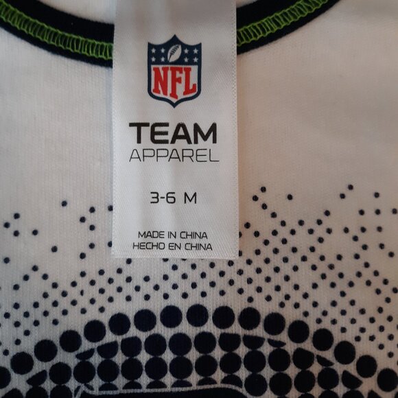 Seattle Seahawks NFL Baby Romper Long Sleeves Bodysuit 3-6 Months New With Tags - Picture 4 of 5